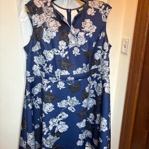 Alexia Admore plus floral sleeveless minidress